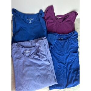 Woman Within Tunic Tops Women Size M 14/16 Blue Purple Lavender Excellent 4 Pack